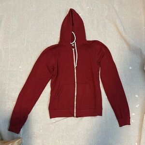 American Apparel Hoodie, Red, Size S